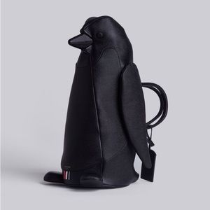 Thom Browne Penguin Bag in Pebble Grain Black Leather Limited Edition